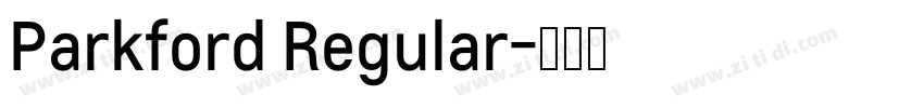 Parkford Regular字体转换